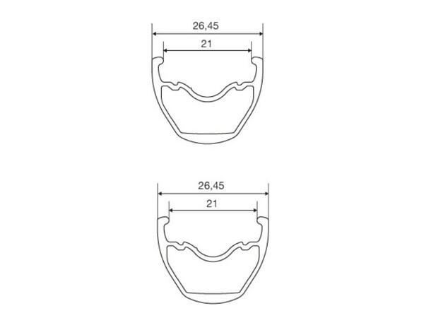 Mavic Crossride FTS-X 27" Bakhjul 6 BOLT